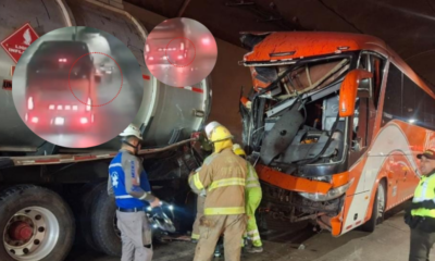 Choque de autobús y tractocamión Entre Bogotá y Villavicencio
