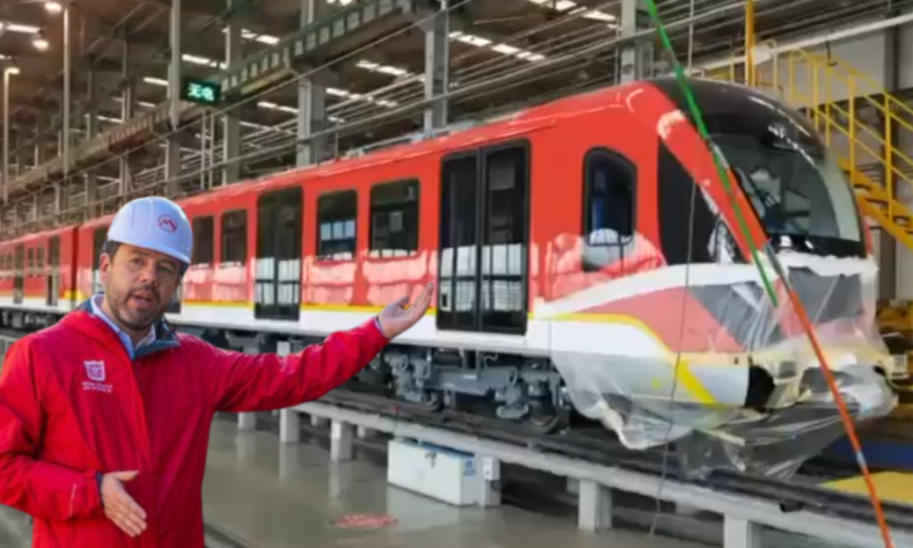 Así Luce El Primer Tren del Metro de Bogotá Que Presentó El Alcalde Galán: Esta es la Fecha de Llegada