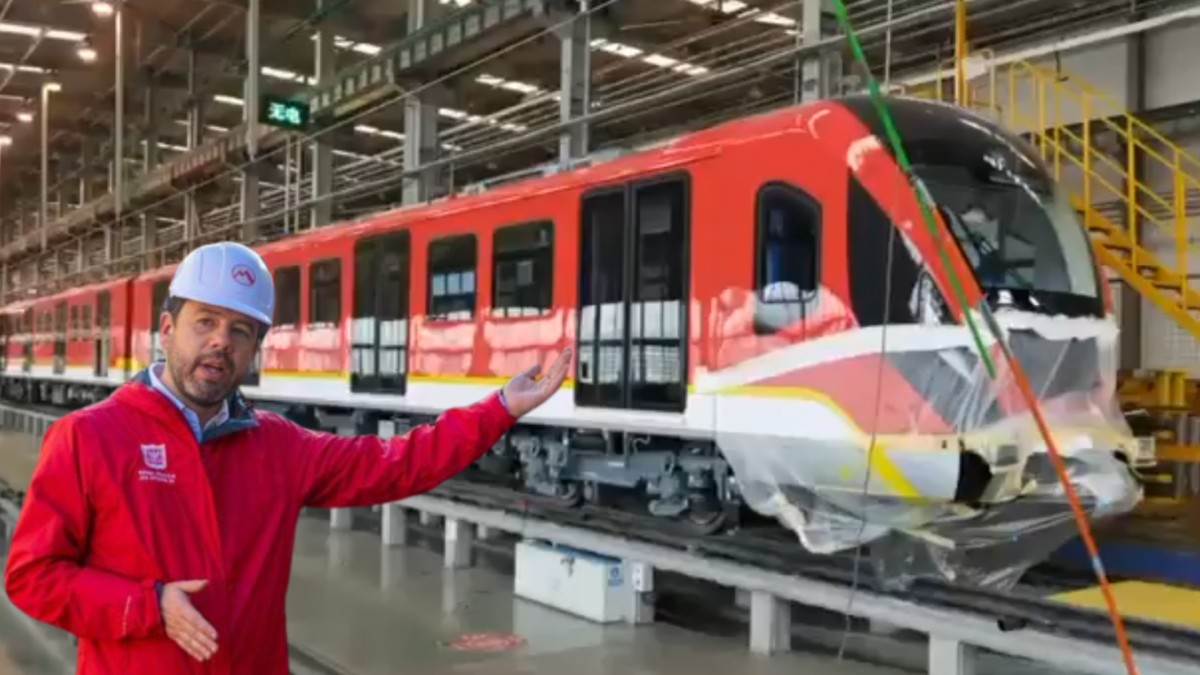 Así Luce El Primer Tren del Metro de Bogotá Que Presentó El Alcalde Galán: Esta es la Fecha de Llegada