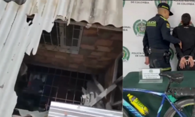 Ladrón Cayó del Techo de Una Casa por Huir Tras Robar una bicicleta y dispararle a su víctima