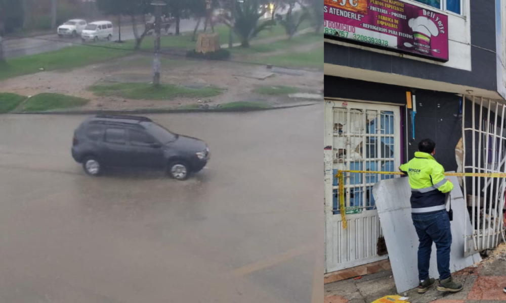 Granizada y Fuertes Lluvias en Bogotá Causaron Emergencias en 12 Localidades y Afectaron la Movilidad