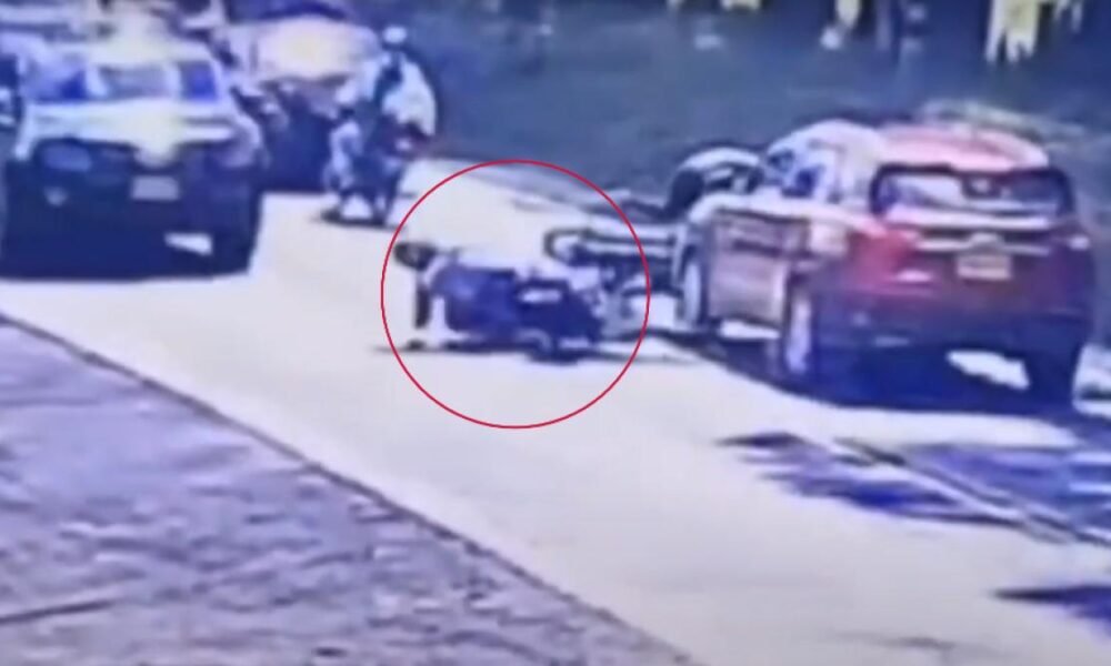 VIDEO CAPTO TRÁGICO ACCIDENTE EN EL QUE MURIÓ UNO MOTOCICLISTA EN LA VIA UBATÉ