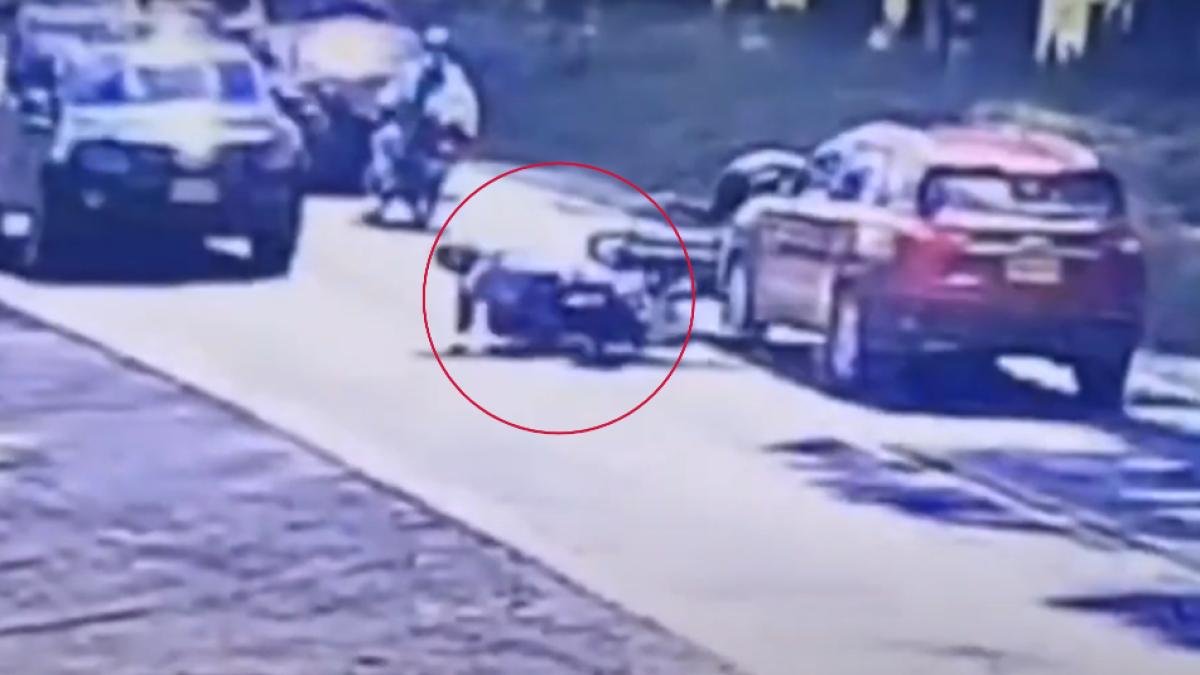 VIDEO CAPTO TRÁGICO ACCIDENTE EN EL QUE MURIÓ UNO MOTOCICLISTA EN LA VIA UBATÉ