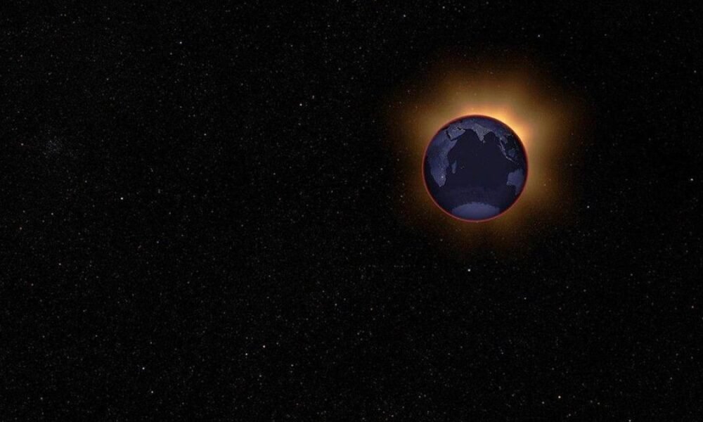 Hora para ver el eclipse lunar o luna de sanzre