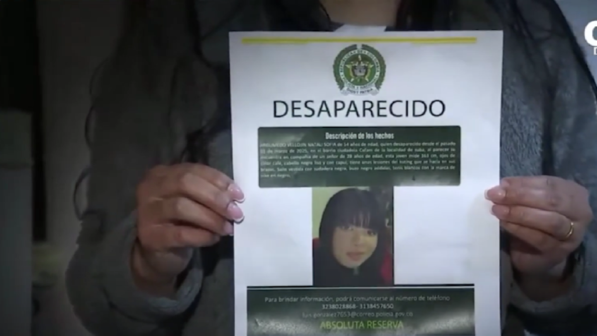 Angustia en Suba por menor de 14 Años desaparecida desde el 5 de Marzo en Bogotá; Tiene una Discapacidad