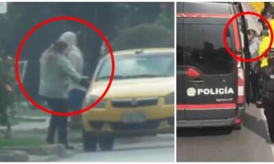 Así Sorprendieron A 'La Tía', Señalada de Lavar 45 mil miles de pesos, cuando iba en un taxi en bogotá