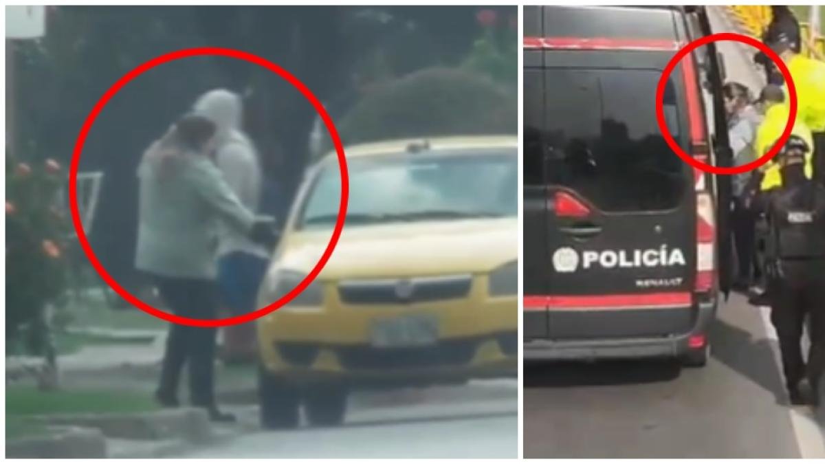 Así Sorprendieron A 'La Tía', Señalada de Lavar 45 mil miles de pesos, cuando iba en un taxi en bogotá