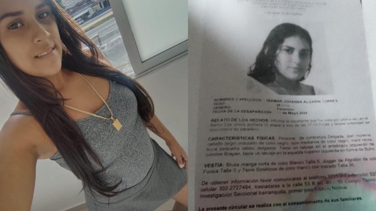 Desaparición de Isamar Algarín Torres Tras Salir de la Sijín