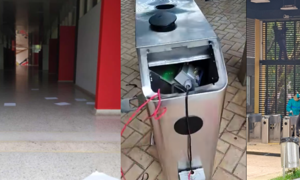 Perturbios en la universidad del tolima en iBaGué: encapuchados generaron pánico y daños en la institución