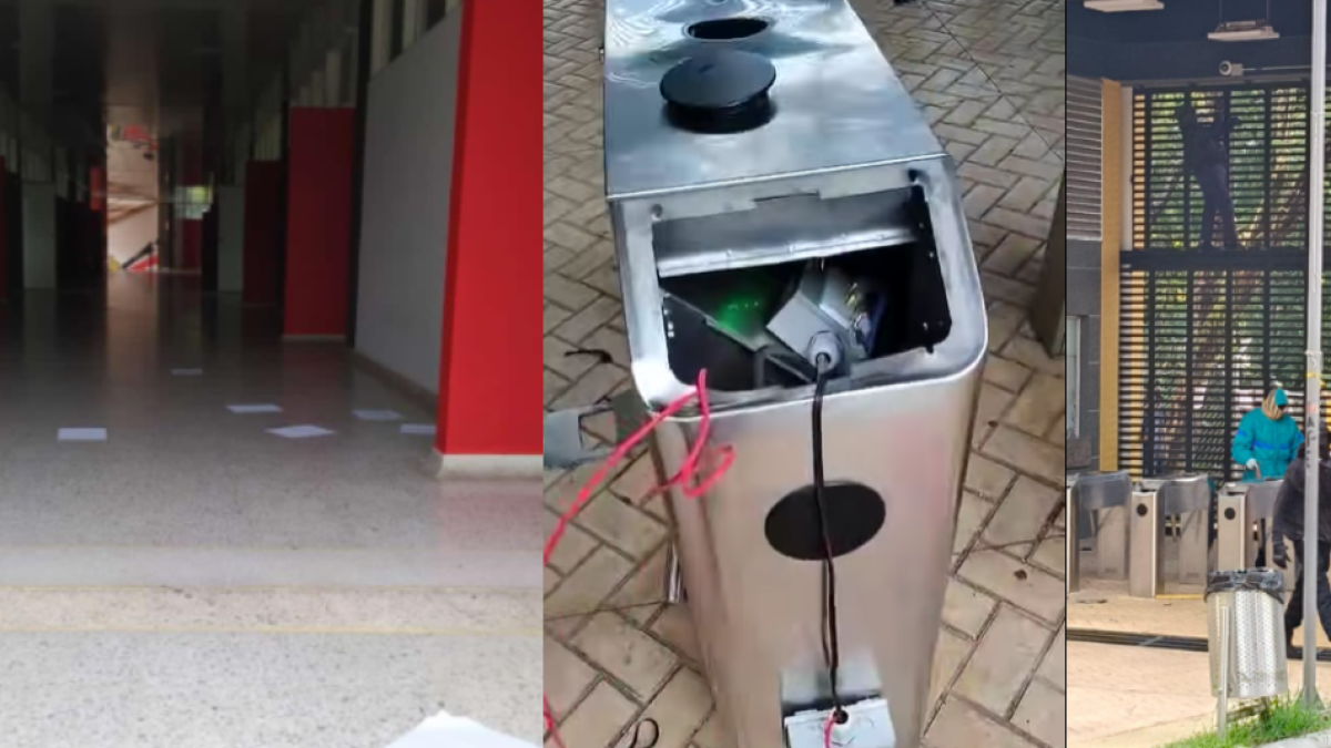 Perturbios en la universidad del tolima en iBaGué: encapuchados generaron pánico y daños en la institución