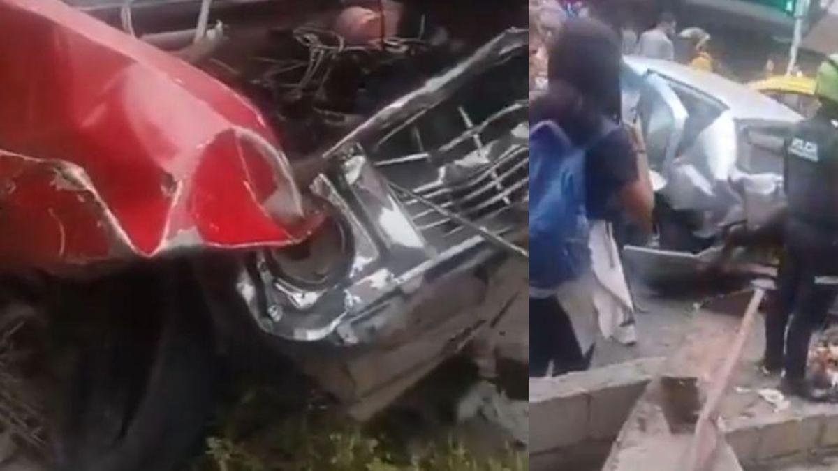 Camión se habría quedado sin frenos