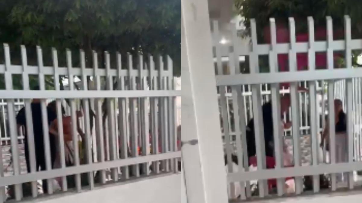 VIDEO DE AGRESIÓN DE VECINO PEDIRLE QE BAJARA EL VOLUMEN DE LA MUSICA