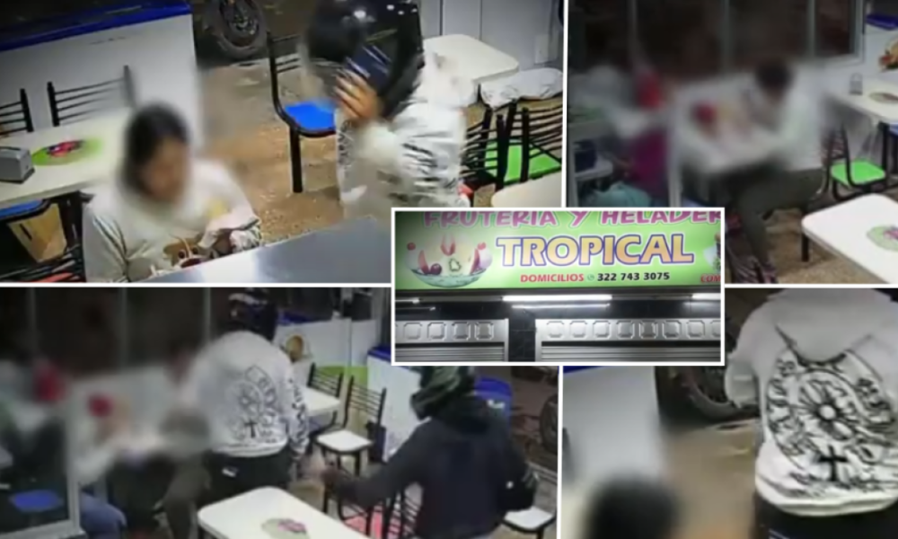 Momentos de Pánico en una frutería al sur de bogotá: ladrones amenázaron un cliente y dispararon al dueño