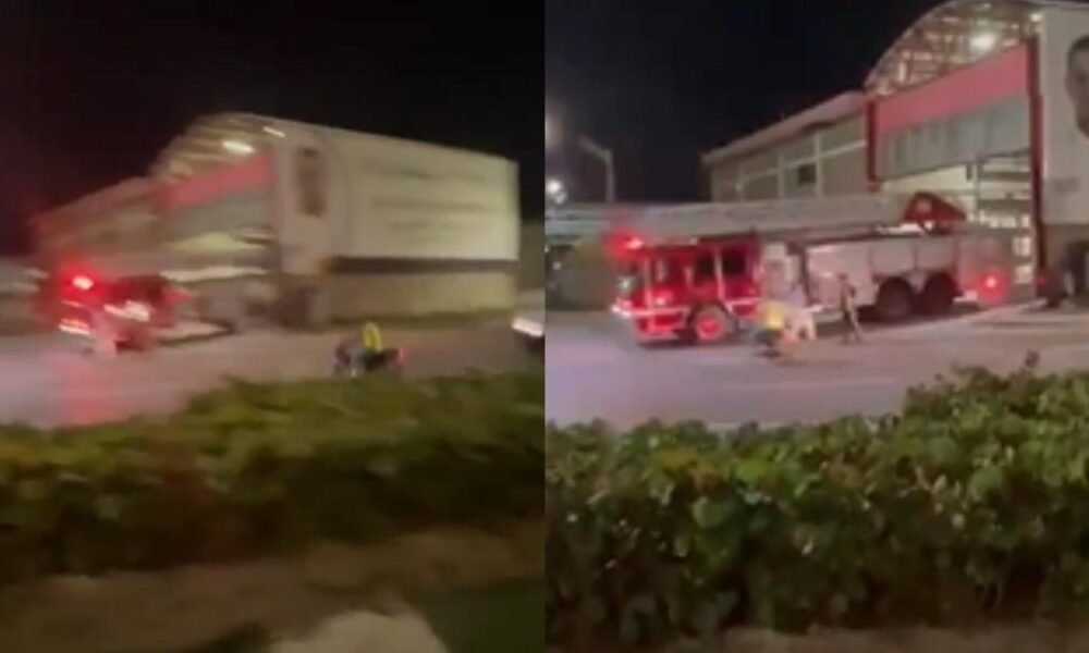 Video de Accentione Entre Motocictleta y Mácina de Bomberos