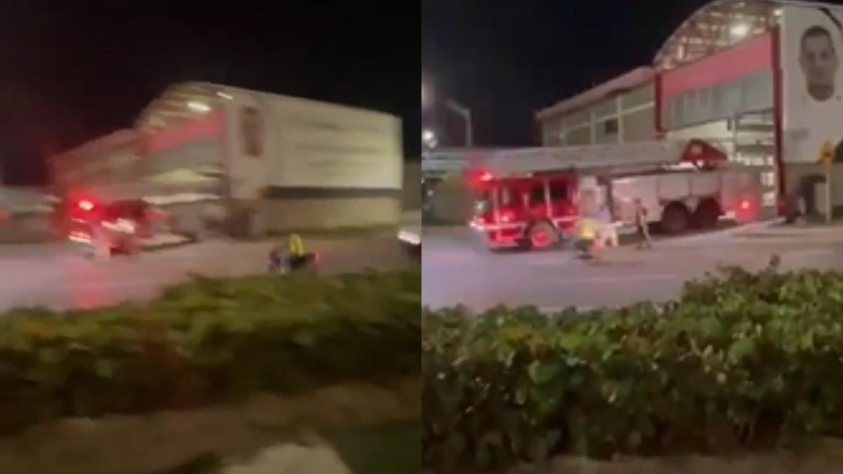 Video de Accentione Entre Motocictleta y Mácina de Bomberos