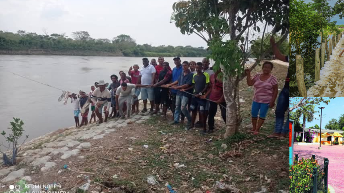 Tensión en Santa Lucía, Atlánnico, por construcción de Muro de Contención en el Canal del Dique