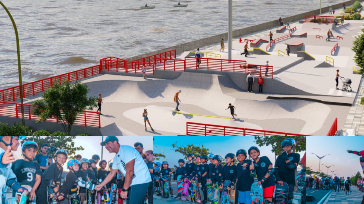 Barranquilla Inició la Construco de un Escenario para Skatepark de Talla Mundial en el Gran Malecón