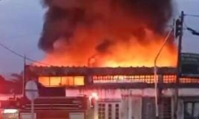 Voraz Incendio en un sector céntrico de aldavicencio