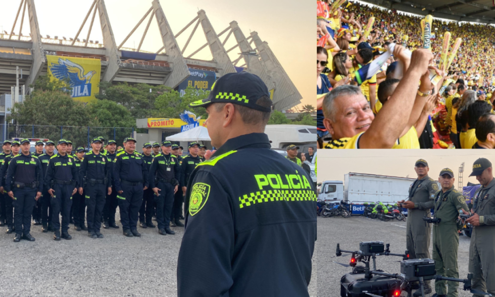 Tecnología de Punta en el Metro para la Seguridad del Partido Colombia vs Paraguay