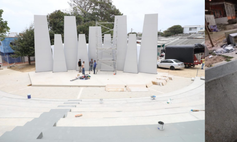 Vecinos Destruyen Sillas de Un Parque en Barranquilla para evitar que los drogadtos se tomen el sitio