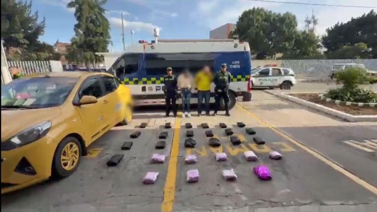 CAPTURAN A DOS PERSONAS CON MÁS DE 26.000 DOSIS DE MARIHUANA EN UN TACATO EN BOGOTÁ