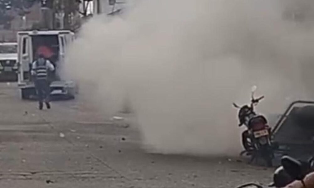 Atentión: Moto Bomba en El Norte del Cauca; Cámaras de Seguridad Captaron El Momento de la Explosión