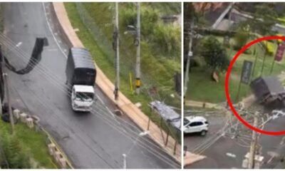 Grave accidente por camión que se quedó sin frenos en loma de San José, Conocida por videos de 'Sube o no Sube'