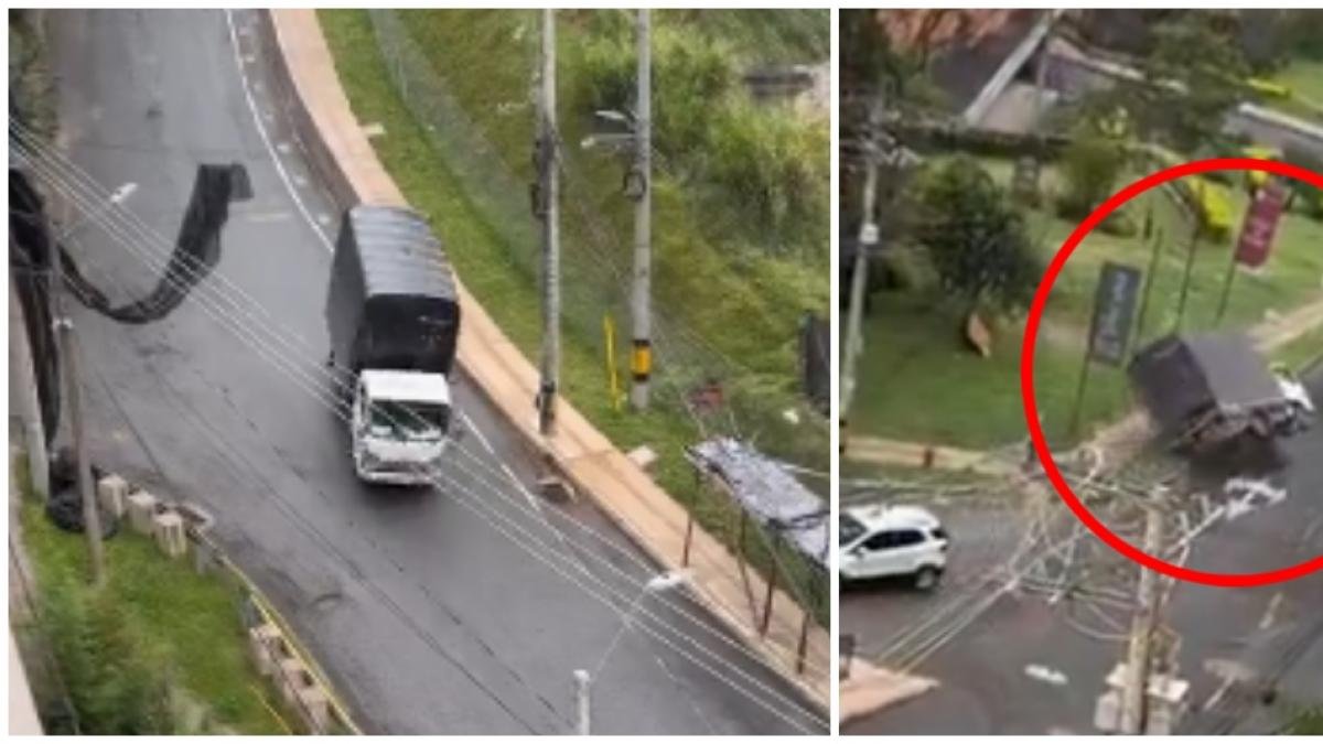 Grave accidente por camión que se quedó sin frenos en loma de San José, Conocida por videos de 'Sube o no Sube'