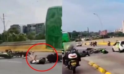 Policías Fueron Atropellados Mientras Escoltaban El Bus de Atlético Bucaramanga