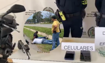 Ladrones Terminan Heridos y Capturados Tras la Perseción de Una Vícima de Fleteo Que les disparó en meta