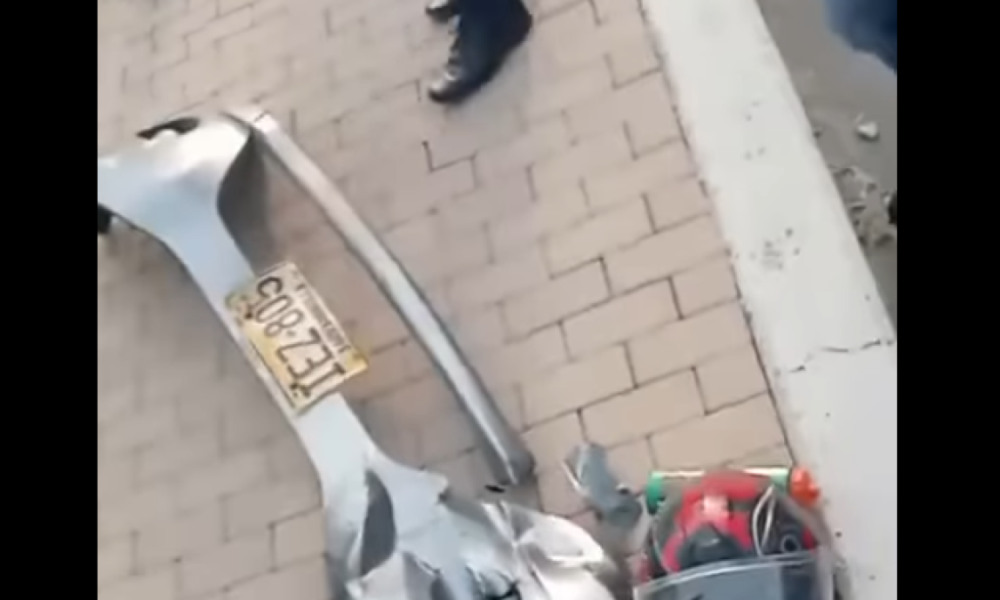 conductor aparente Ebrrio Choca Motocictleta y Huyó