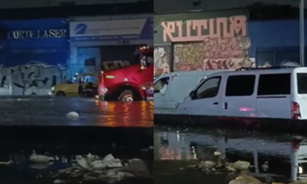 Caos en la Movilidad en Bogotá por inundaciones Tras Fuertes Lluvias: heno carros atrrapados
