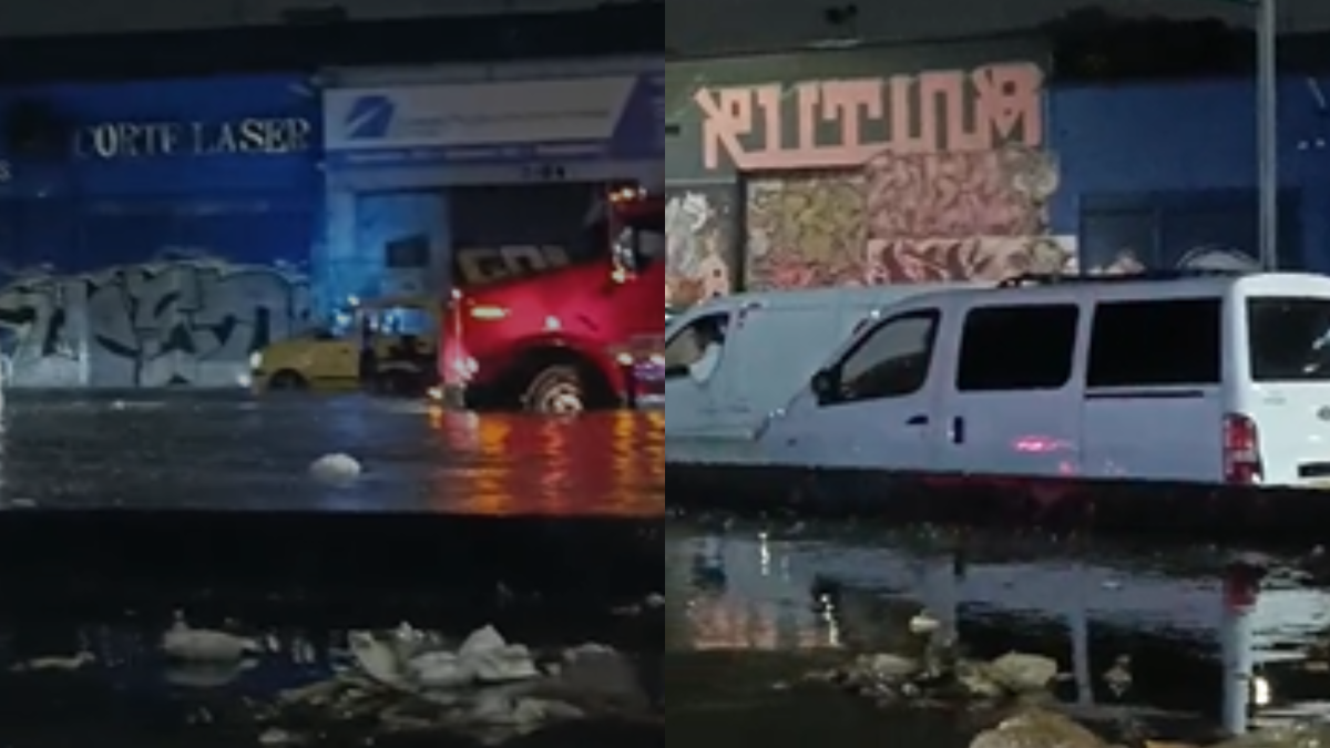 Caos en la Movilidad en Bogotá por inundaciones Tras Fuertes Lluvias: heno carros atrrapados