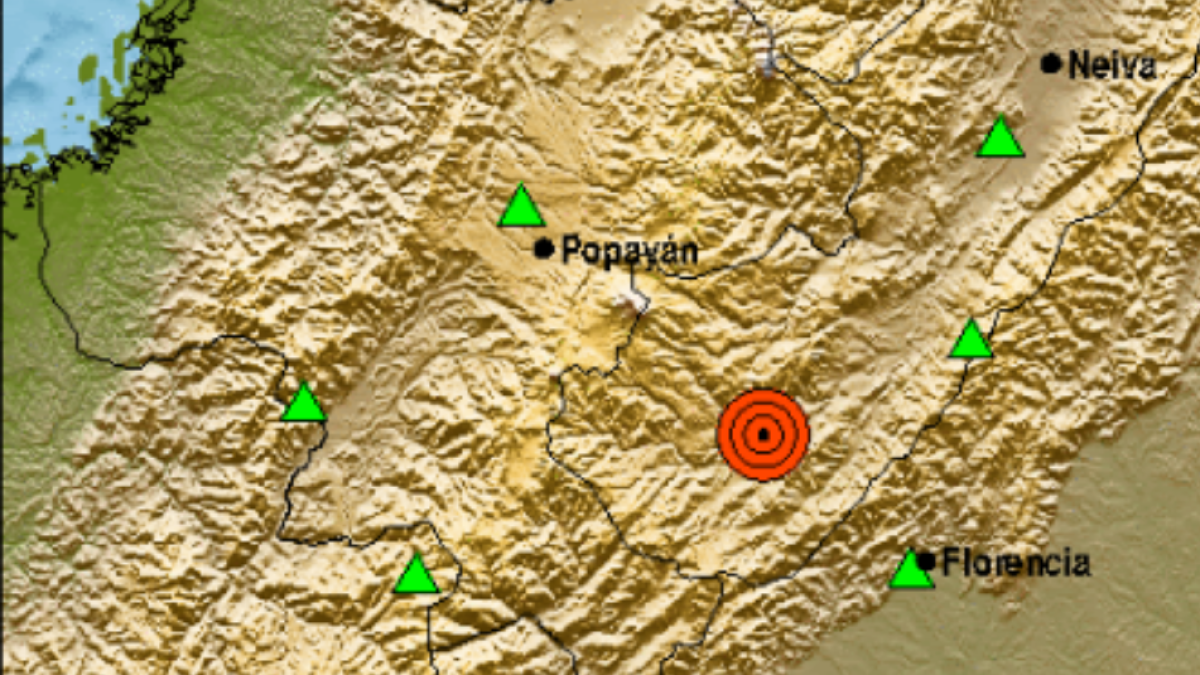 SISMO Superficial en el departamento de Huila; Epicentro y detalla