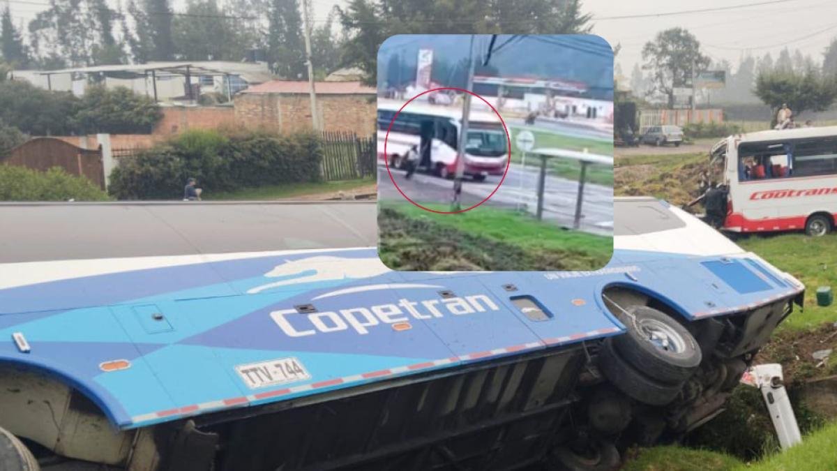 Habria Familia del Hombre que Sube un autobús segundos antes del trágico accidente en gachancipá, vía tunja