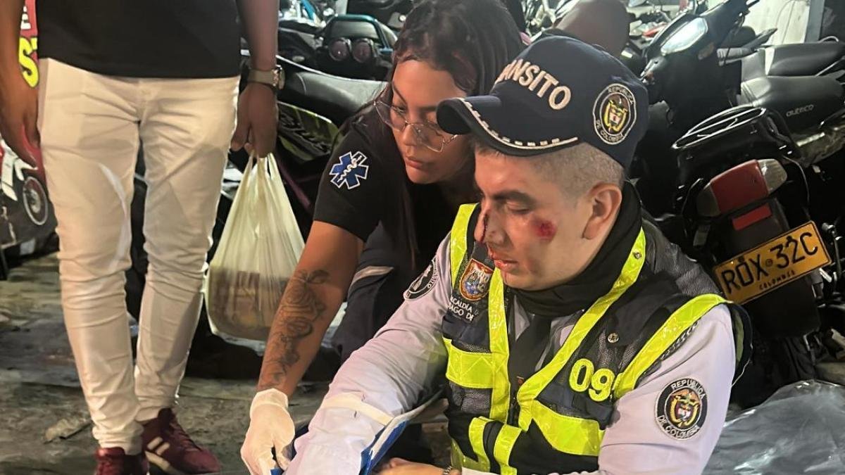 Motorizado en Estado de Embriaguez Agredio A Dos Guardas de Tránsito y Luego Emprendió La Fuga