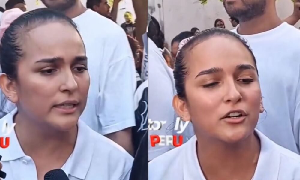 Daniela Darcourt fue encarada por asistente a la marcha nacional contra la inseguridad: “No trates de quedar bien”
