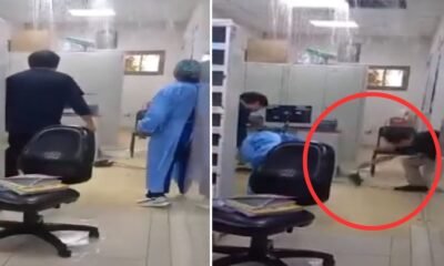 Filtración de agua en hospital de Ayacucho inunda laboratorio y estuvo a punto de electrocutar a personal médico