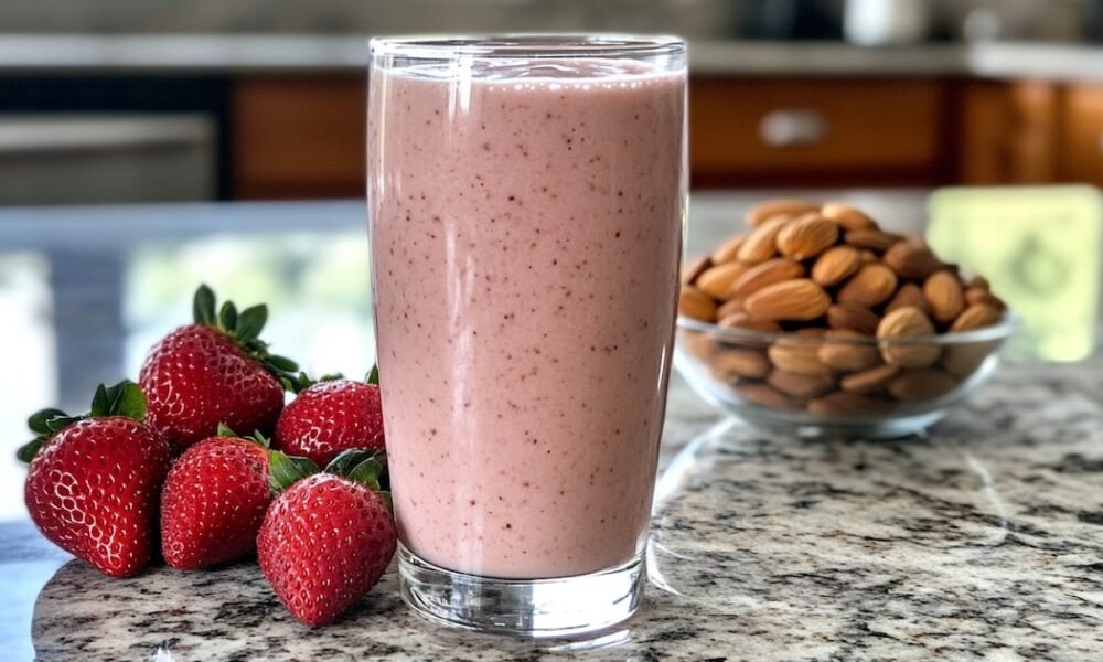 Fresas y leche de almendras: este es el batido rico en colágeno que rejuvenece la piel y fortalece el cabello y las uñas