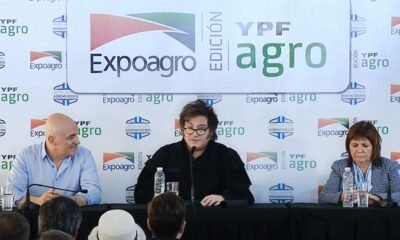 Fuerte respaldo de Milei a Bullrich: “Los buenos son los de azul y los hijos de puta que rompen autos son los malos”