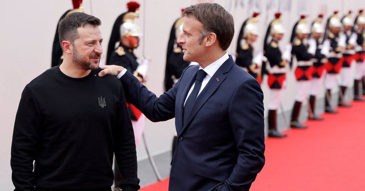 Macron recibirá a Zelensky en París para discutir el apoyo militar a Ucrania y ultimar detalles para la cumbre europea