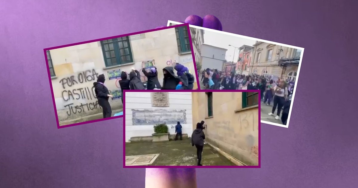 Manifestación del 8M en Bogotá: mujeres encapuchadas vandalizan la Cancillería y otras zonas de la ciudad