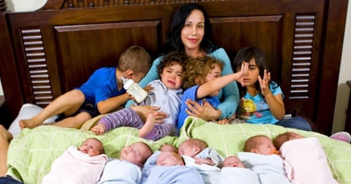 “Octomom”, la célebre madre de octillizos, cuenta su historia: “Debería haber demandado a mi médico de fertilidad”