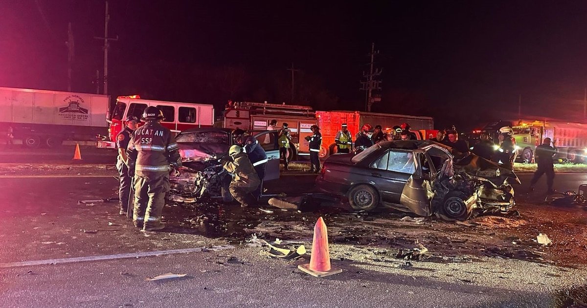 Reportan accidente en vía Mérida-Cancún cerca de estación del Tren Maya