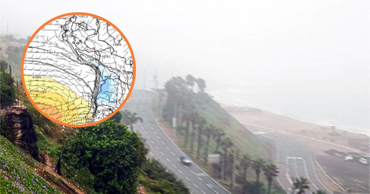 Senmahi confirma vientos fríos por cercanía del Anticiclón del Pacífico Sur