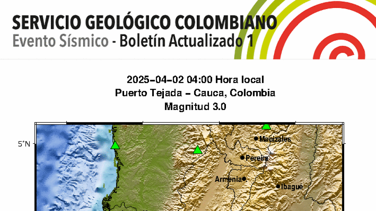 Temblor en Colombia | En valle, cauca y en dos departamentos más sinteron fuerte sismo: este es lo que se sabe