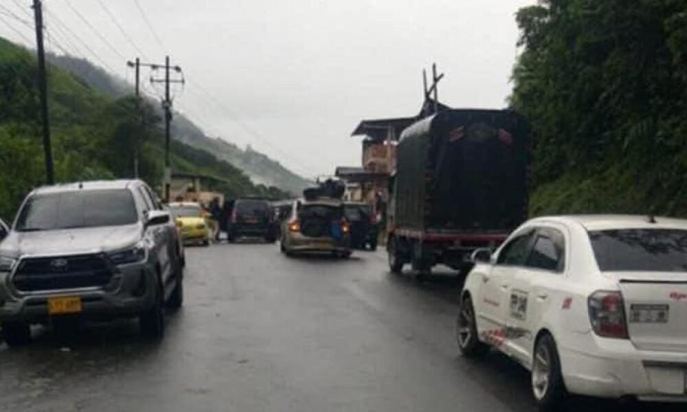 Bloqueo en la vía panamericana
