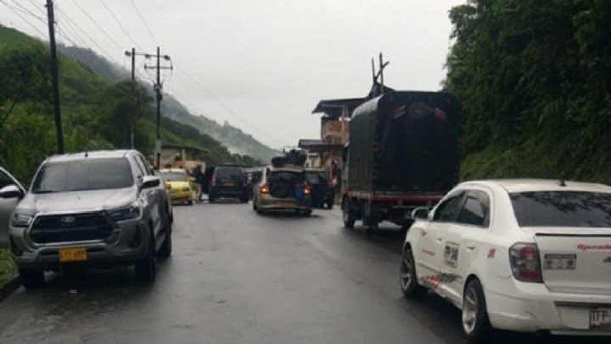 Bloqueo en la vía panamericana