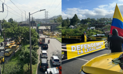 SE Presentaron Incidentes de Orden Público Durante el Paro de Taxistas de Este Miércoles en Medellín
