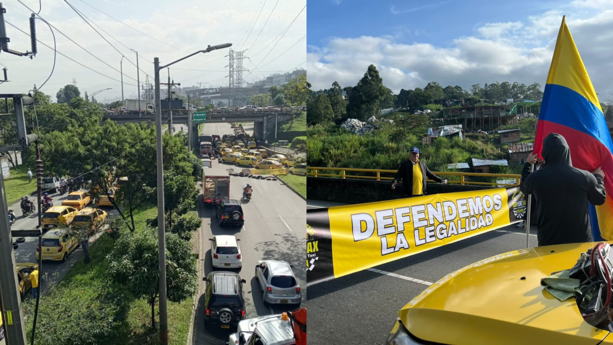 SE Presentaron Incidentes de Orden Público Durante el Paro de Taxistas de Este Miércoles en Medellín